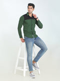Men's Olive Full Sleeve Slim Fit Casual Shirt