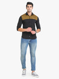 Men's Black Full Sleeve Slim Fit Casual Shirt