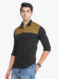 Men's Black Full Sleeve Slim Fit Casual Shirt