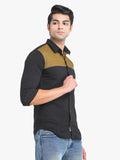 Men's Black Full Sleeve Slim Fit Casual Shirt