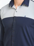 Men's Navy Full Sleeve Slim Fit Casual Shirt