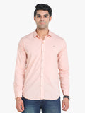 Men's Solid Pink Full Sleeve Casual Shirt colvynharris