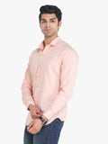 Men's Solid Pink Full Sleeve Casual Shirt