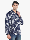 Men's Floral Printed Navy Full Sleeve Casual Shirt