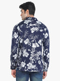 Men's Floral Printed Navy Full Sleeve Casual Shirt