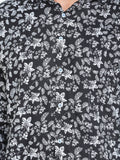 Men's Floral Printed Black Full Sleeve Casual Shirt colvynharris