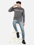 Colvyn Harris Men's Slim Fit Mercerised PQ Matte Grey Casual Shirt