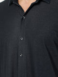 Colvyn Harris Men's Slim Fit Denim Black Tinted Casual Shirt