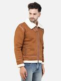 Colvyn Harris Men's Regular Fit Suede leather Tan Jacket