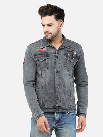 Colvyn Harris Men Regular Fit Cloud Wash Denim Jacket