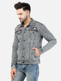 Colvyn Harris Men Regular Fit Cloud Wash Denim Jacket