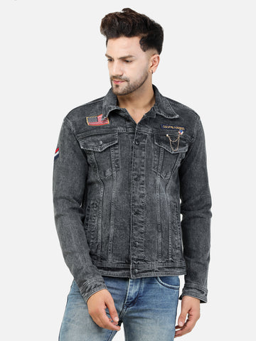 Colvyn Harris Men Regular Fit Cloud Wash Denim Jacket