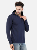COLVYNHARRIS JEANS Lycra Terry Cotton Regular Fit Sweatshirt with Hoodie