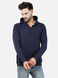 COLVYNHARRIS JEANS Lycra Terry Cotton Regular Fit Sweatshirt with Hoodie