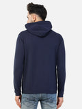 COLVYNHARRIS JEANS Lycra Terry Cotton Regular Fit Sweatshirt with Hoodie