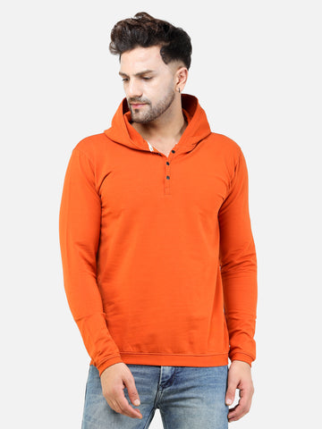 COLVYNHARRIS JEANS Lycra Terry Cotton Regular Fit Sweatshirt with Hoodie