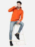 COLVYNHARRIS JEANS Lycra Terry Cotton Regular Fit Sweatshirt with Hoodie