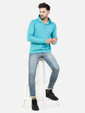 COLVYNHARRIS JEANS Lycra Terry Cotton Regular Fit Sweatshirt with Hoodie