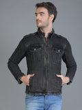 Colvyn Harris Full Sleeve Regular Winter Zipper Blast Wash Jacket for Men