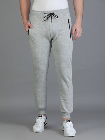 Colvyn Harris Regular Fit Solid Mélange Track Pant for Men