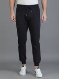 Colvyn Harris Regular Fit Solid Navy Blue Track Pant for Men