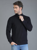 Colvyn Harris Half Zip Heavy Mattie Cotton Navy Blue Sweatshirt for Men
