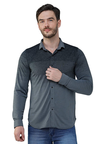 COLVYNHARRIS JEANS Men Casualwear Full Sleeve Slim Fit Grey Check Shirt
