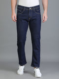 Colvyn Harris Regular Fit Solid Cotton Flat Raw Wash Jeans for Men