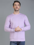 Colvyn Harris Cotton Fleece Crew Neck Orchid Mist Sweatshirt for Men