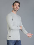 Colvyn Harris Cotton Fleece Crew Neck Cement Grey Sweatshirt for Men
