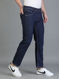 Colvyn Harris Regular Fit Solid Cotton Flat Raw Wash Jeans for Men