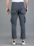 Colvyn Harris Regular Fit Multi-Pockets Grey Cargo Pant for Men