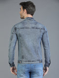 Colvyn Harris Full Sleeve Regular Winter Bata Wash Blast Denim Jacket for Men