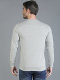 Colvyn Harris Cotton Fleece Crew Neck Cement Grey Sweatshirt for Men