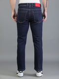 Colvyn Harris Regular Fit Mid Rise Cotton Flat Knit Raw Wash Jeans for Men