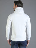 Colvyn Harris Cotton Fleece Hoodie White Sweatshirt for Men