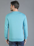 Colvyn Harris Cotton Fleece Crew Neck Marine Blue Sweatshirt for Men
