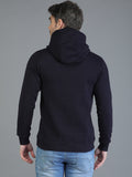 Colvyn Harris Cotton Fleece Hoodie Navy Blue Sweatshirt for Men
