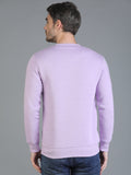 Colvyn Harris Cotton Fleece Crew Neck Orchid Mist Sweatshirt for Men