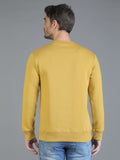 Colvyn Harris Cotton Fleece Crew Neck English Mustard Sweatshirt for Men