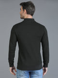 Colvyn Harris Half Zip Heavy Mattie Cotton Olive Sweatshirt for Men
