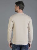 Colvyn Harris Cotton Fleece Crew Neck Forested Almond Sweatshirt for Men