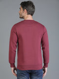 Colvyn Harris Cotton Fleece Crew Neck Anemone Shade Sweatshirt for Men