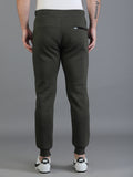 Colvyn Harris Regular Fit Solid Olive Track Pant for Men