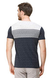 Men's Half Sleeves Round Neck Slim Fit Navy Blue T-Shirt