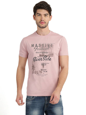 Men's Graphic Printed Round Neck T-Shirt