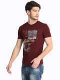 Men's Graphic Printed Round Neck T-Shirt