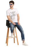 Men's Graphic Printed Round Neck T-Shirt