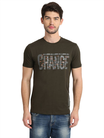 Men's Digital Printed Round Neck T-Shirt
