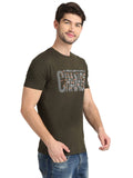 Men's Digital Printed Round Neck T-Shirt Seventy7